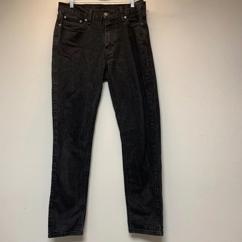 Levi's 531 Athletic Slim Jeans Mens 33x32 Black Excellent Tapered WaterLess